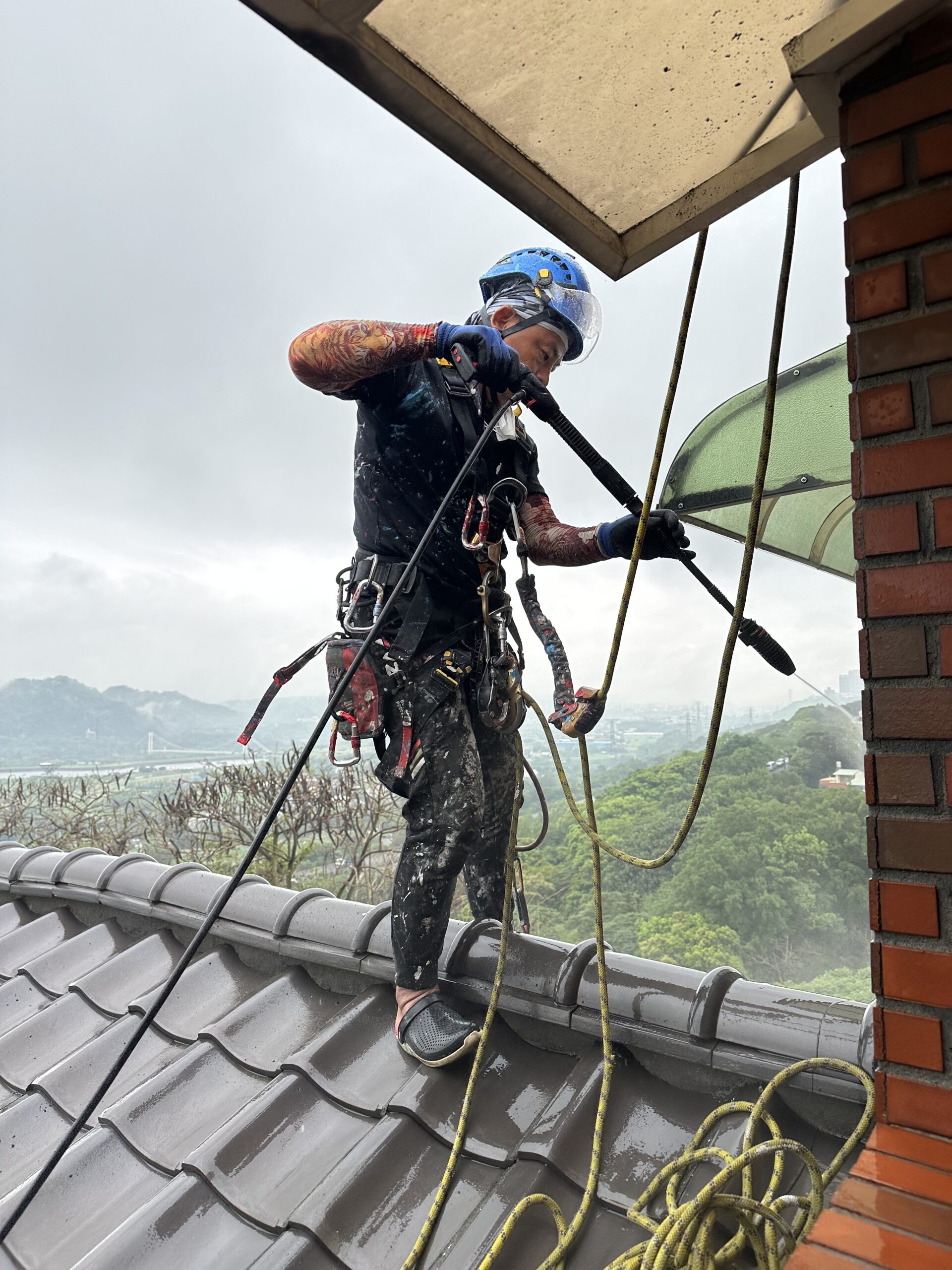 桃園外牆防水｜桃園市大溪區透天社區外牆防水｜瀛升外牆工程