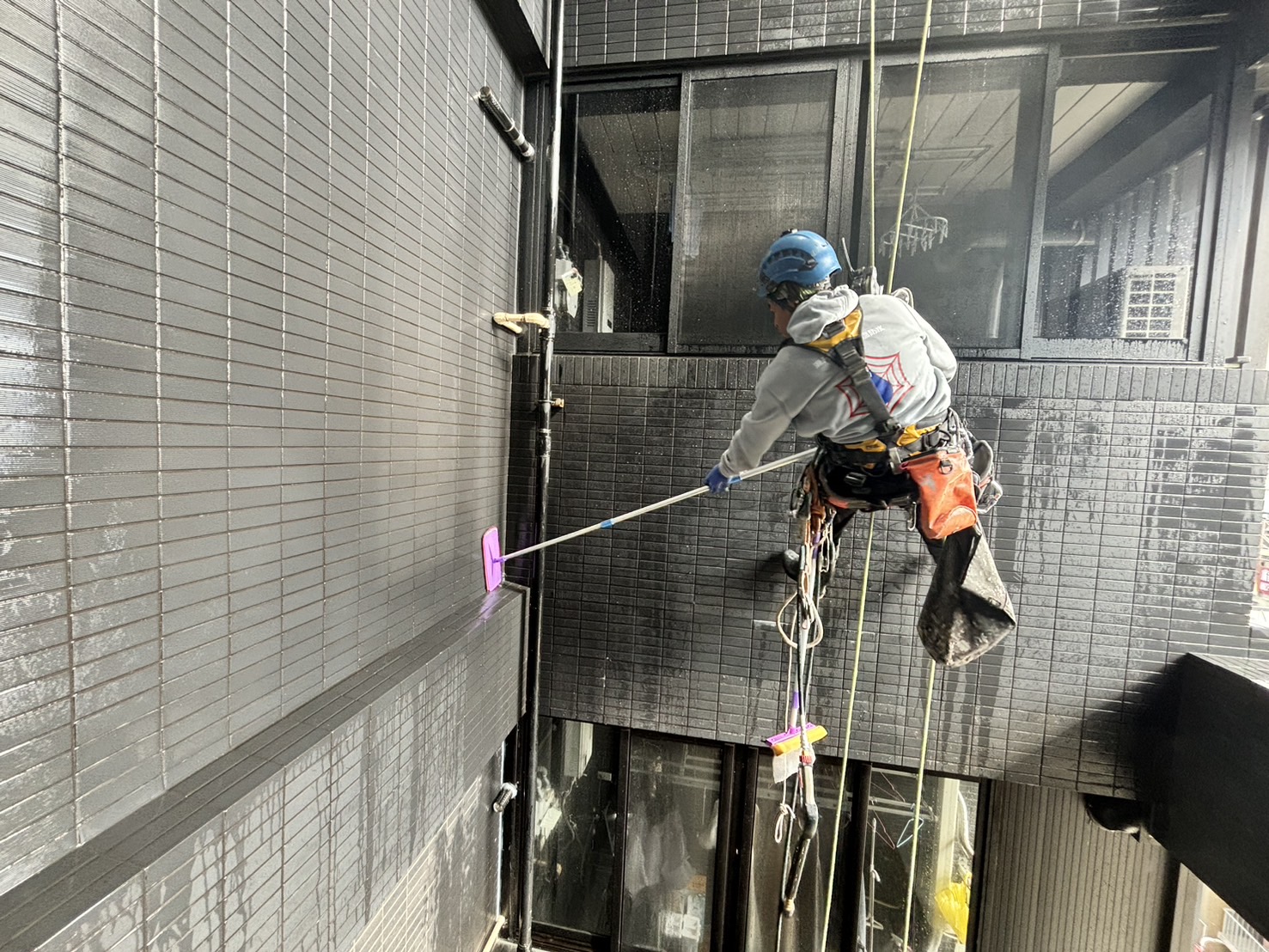 桃園市桃園區社區外牆清洗工程施工