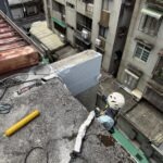 台北市大安區公寓外牆磁磚空心拆除露台防水工程施工
