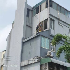 桃園外牆防水｜屋頂瓦礫拆除後擦防水｜外牆防水